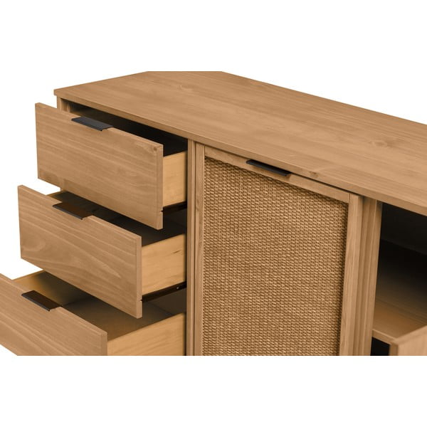 Komoda iz masivnega bora 130x80 cm Natasha – Marckeric-image-3