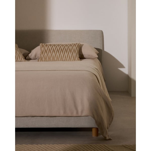 Sivo vzglavje 198x75 cm Valma – Kave Home-image-1