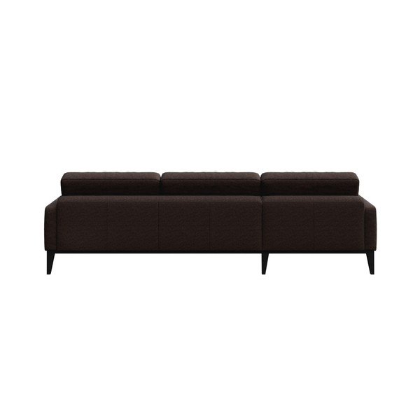 Rjava kotna zofa MESONICA Musso Tufted, desni kot-image-3