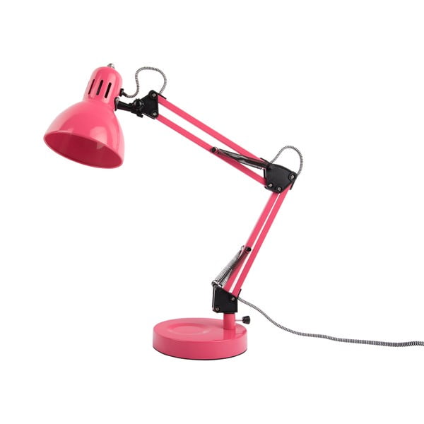 Svetlo rožnata namizna svetilka s kovinskim senčilom (višina 52 cm) Funky Hobby – Leitmotiv