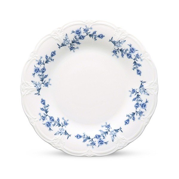 Bel/moder porcelanast krožnik ø 21 cm Retro – BonBistro