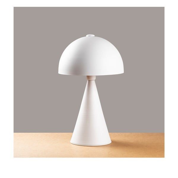 Bela namizna svetilka s kovinskim senčilom (višina 52 cm) Dodo – Opviq lights-image-2