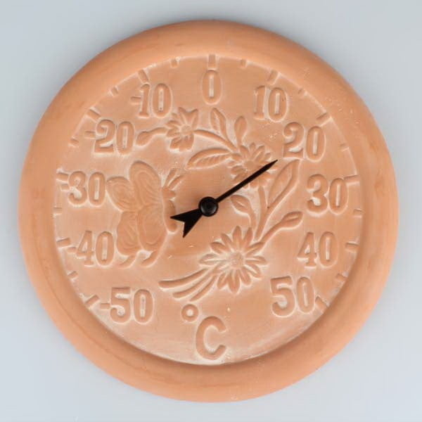 Stenski keramični termometer Dakls Meadow, ⌀ 30 cm