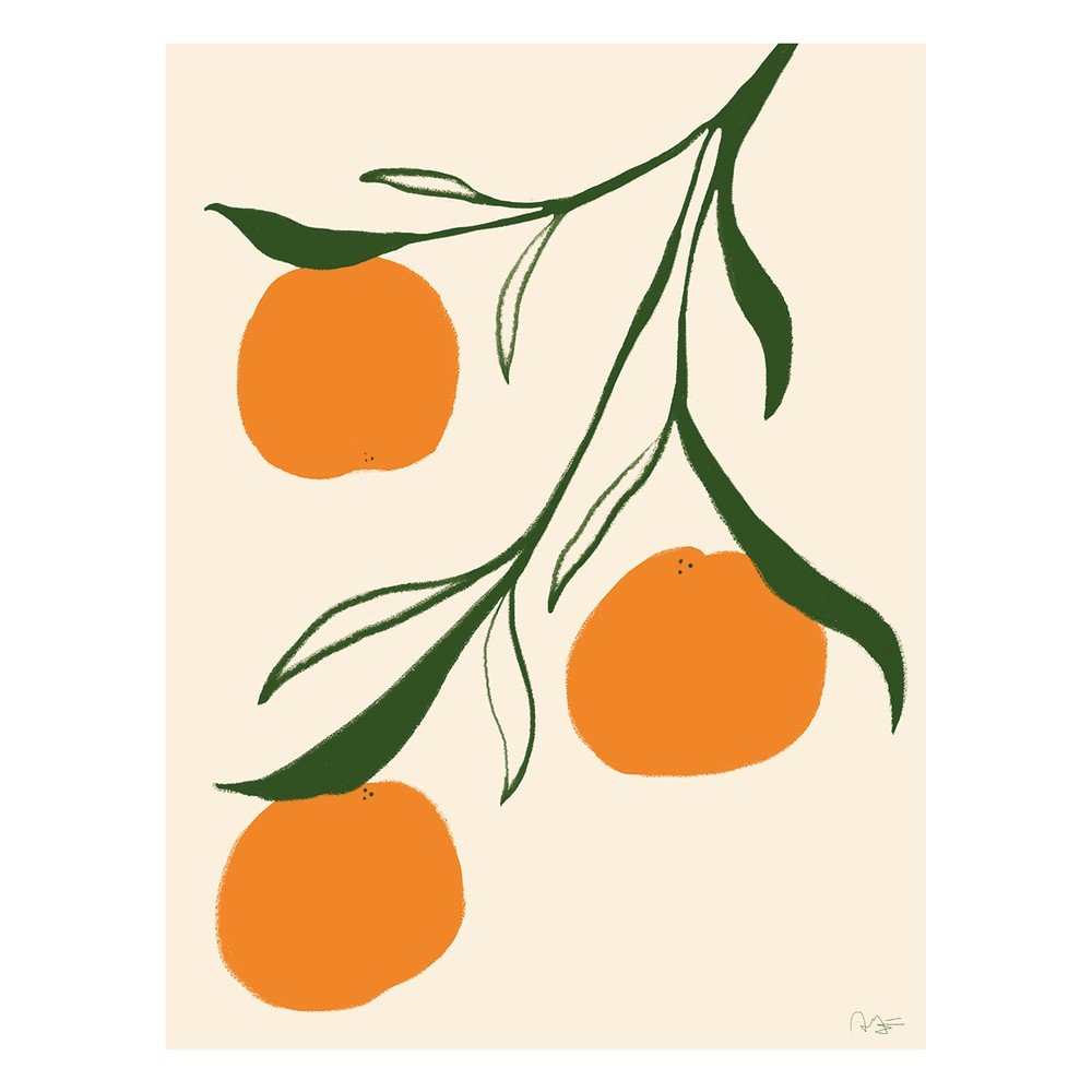 Plakat 30x40 cm Orange – Anna Mörner