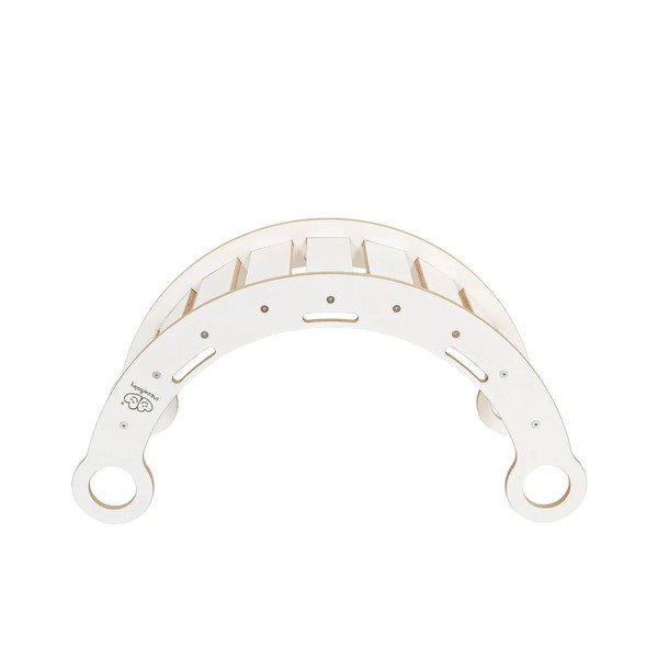 Bela gugalnica iz masivnega bora 39x75x38 cm Montessori – Meowbaby-image-2