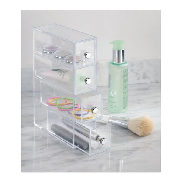 Prozoren organizator s 4 predali iDesign Tower-image-1