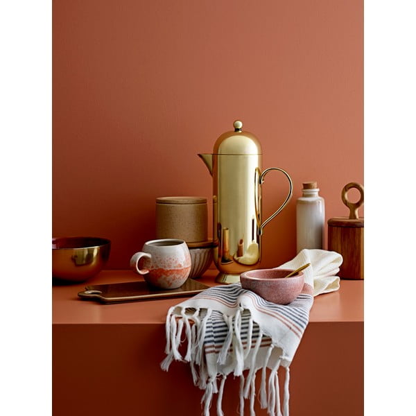 Rožnato-oranžna/kremno bela keramična skodelica 280 ml Paula – Bloomingville-image-1