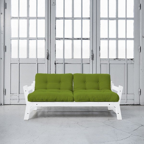Raztegljiv kavč Karup Step White/Lime-image-1