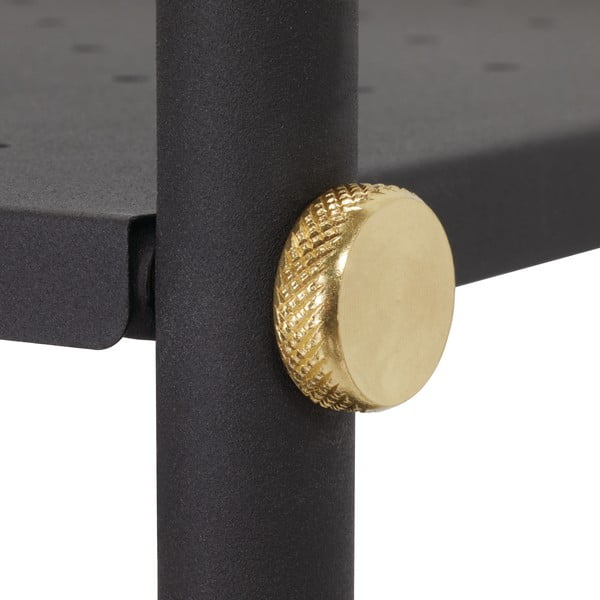 Črn kovinski regal s policami iDesign Arlo-image-1