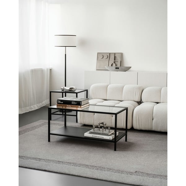 Siva volnena preproga 200x300 cm Morphic Rocca – Agnella-image-2