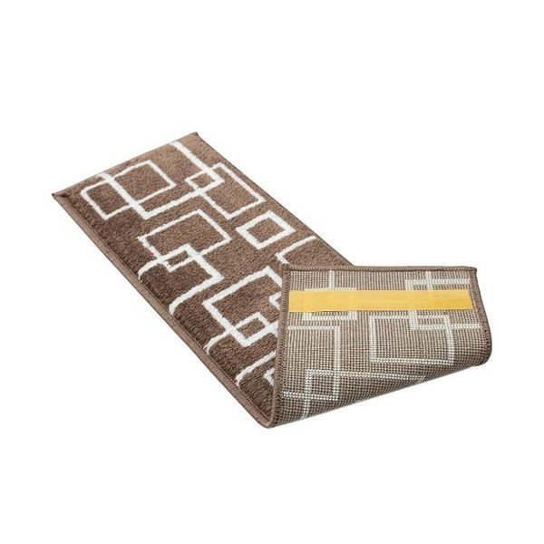Rjavi komplet preprog za stopnice 13 ks 22x73 cm Geometric – Mila Home