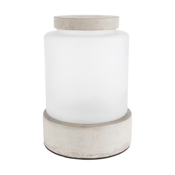 Vaza z osvetlitvijo in betonskimi detajli Zuiver Reina, višina 29,5 cm