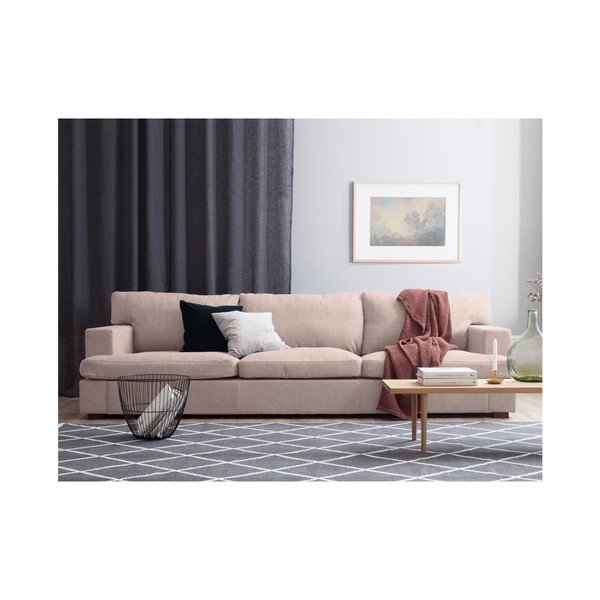 Svetlo roza kavč Windsor & Co Sofas Daphne, 235 cm-image-2