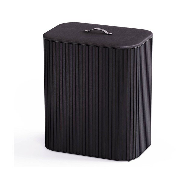 Črn koš za perilo 3x30 l iz bambusa Tota Trio Luxe – Joseph Joseph-image-1