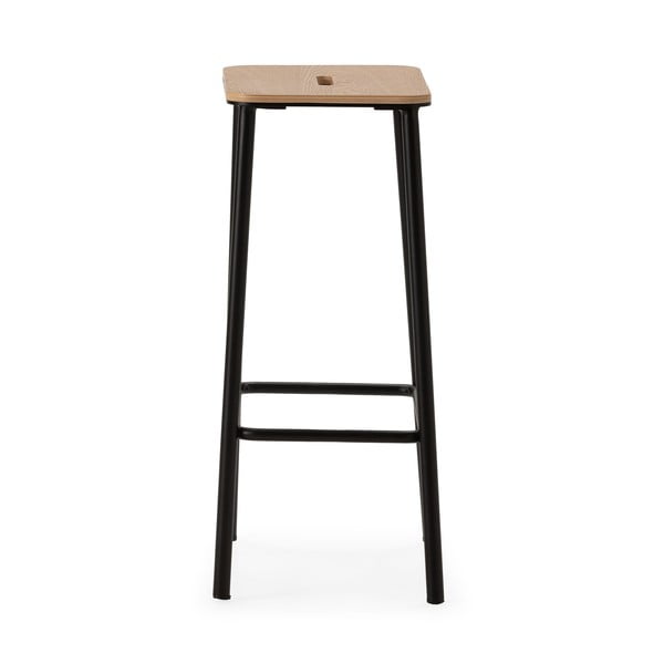 Črni barski stoli v kompletu 2 ks (višina sedeža 65 cm) Abba – Marckeric-image-2