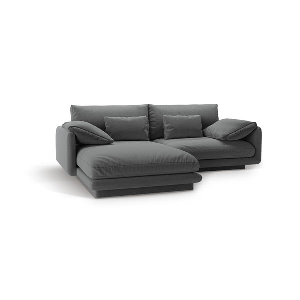 Temno siva kotna sedežna garnitura (levi kot) Torino – Micadoni Home-image-1