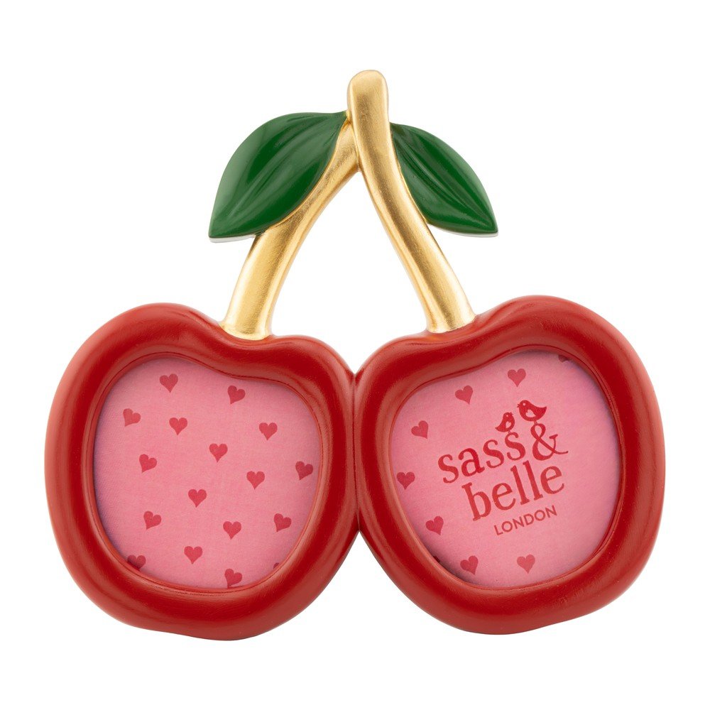 Rdeč stoječ okvir iz poliresina 17,5x15,5 cm Cherry