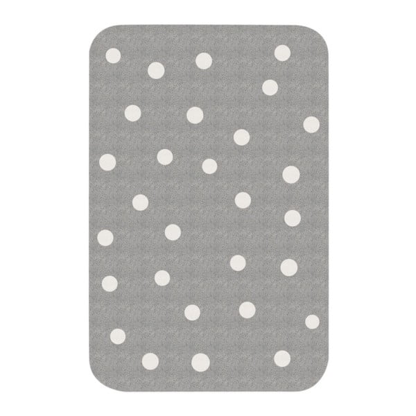 Otroška siva preproga Zala Living Dots, 67 x 120 cm