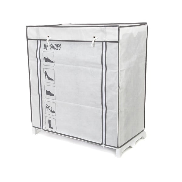 Črno-belo tekstilno stojala za čevlje Compactor Shoes, 25 predalčkov-image-3