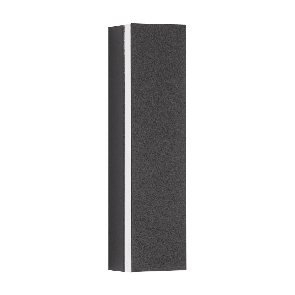 Mat črna aluminijasta LED stenska svetilka Colby