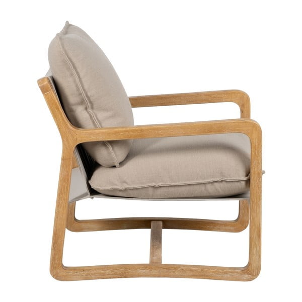 Fotelj v bež in naravni barvi – Ixia-image-2