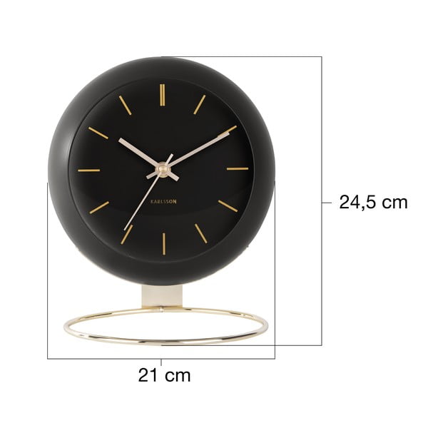 Namizna ura ø 21 cm Globe – Karlsson-image-3