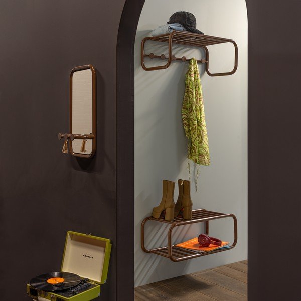 Temno rjav kovinski garderobni panel 35x60x11 cm Retro – Spinder Design-image-1