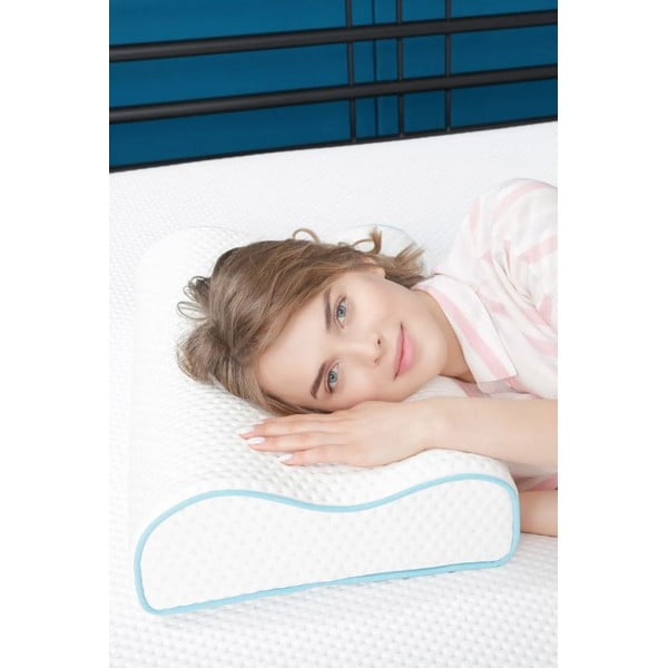 Anatomski vzglavnik s polnilom iz spominske pene 42x61,5 cm – Mila Home-image-3
