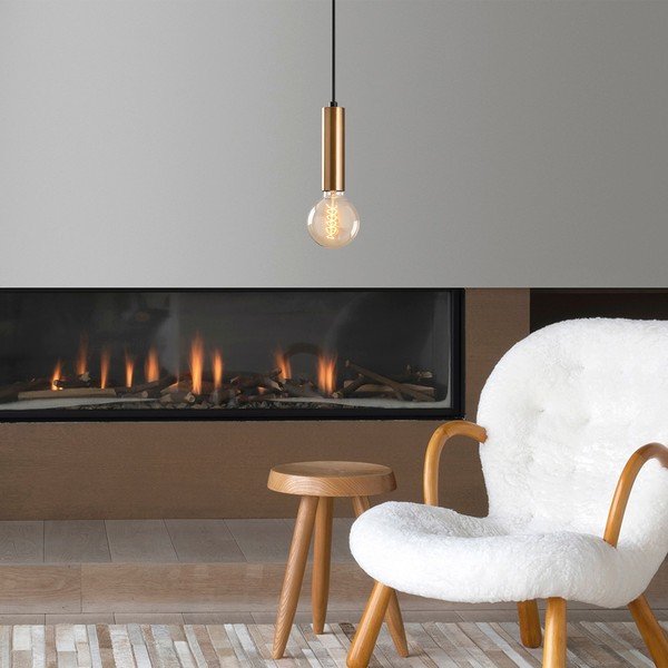 Viseča svetilka v zlati barvi ø 4 cm Tempo – Opviq lights-image-1