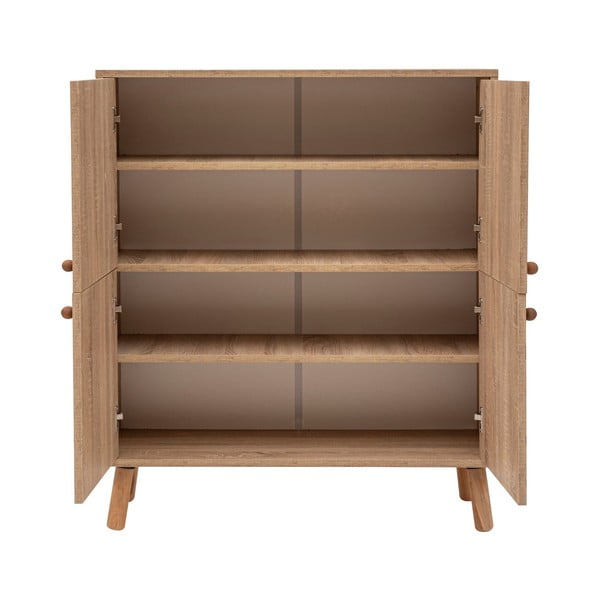 Omarica v hrastovem dekorju v naravni barvi 95x111 cm Multilux – Kalune Design-image-3