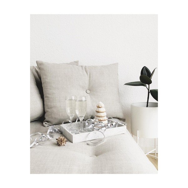 Tabure Karup Design Senza Natural Clear/Marble Grey-image-4