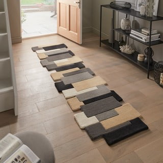 Siv volnen tekač 60x230 cm Collage – Flair Rugs