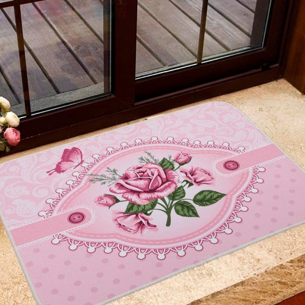 Podloga za vrata Home De Blue Romantic Roses, 50 x 70 cm-image-1