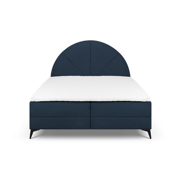 Temno modra boxspring postelja s shranjevanjem 180x200 cm Sunset - Cosmopolitan Design-image-2