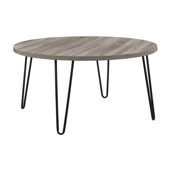 Rjavo-siva stranska mizica Støraa Owen, ø 90 cm-image-2