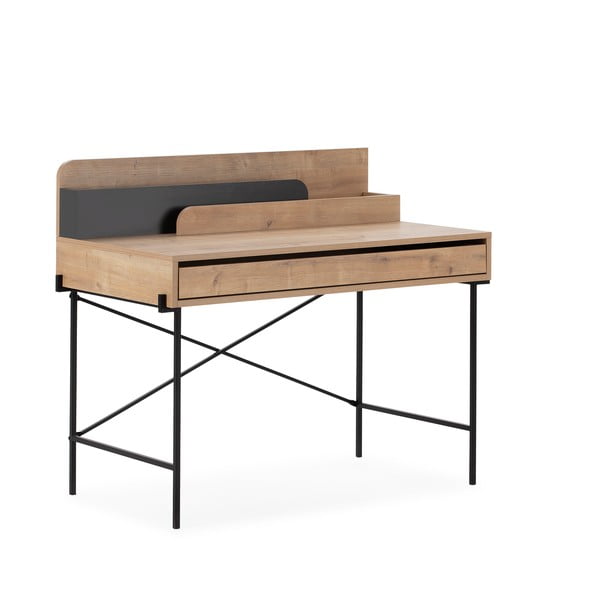 Pisarniška pisalna miza iz masivnega hrasta 60x113 cm Lila – Marckeric-image-3