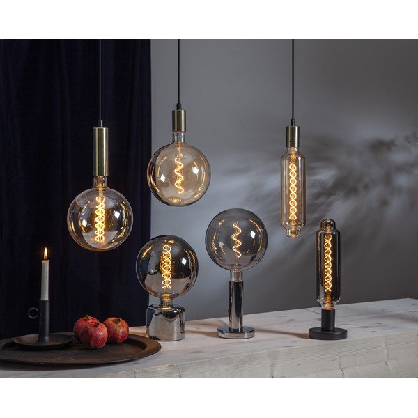 Noga svetilke v srebrni barvi 10 cm Glans – Star Trading-image-1