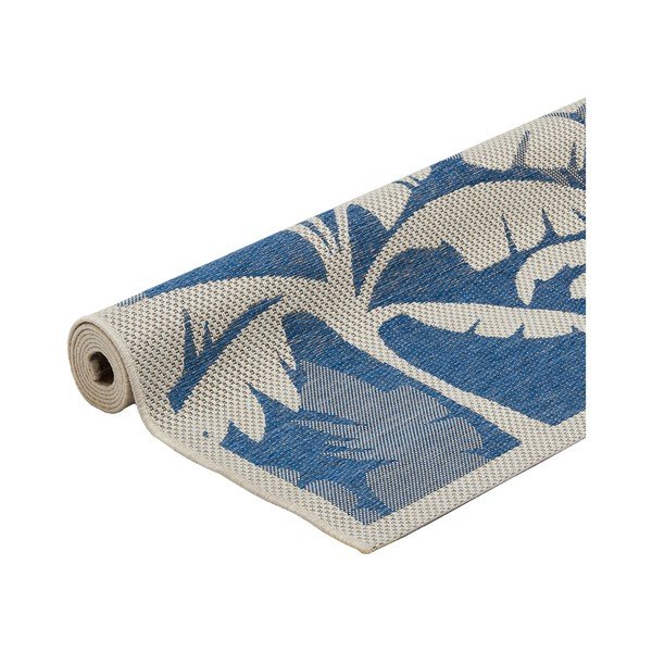 Modro-siva zunanja preproga Floorita Palms, 160 x 230 cm-image-2