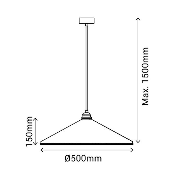 Rdeča viseča svetilka SULION Elena, višina 150 cm-image-4
