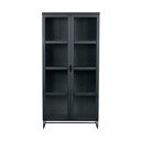 Črna hrastova vitrina 95x195 cm Everett - Rowico