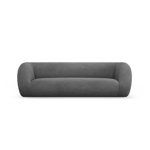 Siva sedežna garnitura iz tkanine bouclé 230 cm Essen – Cosmopolitan Design