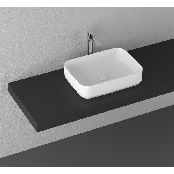 Bel keramičen umivalnik Sapho Infinity Rectangle 50 x 36 cm-image-1