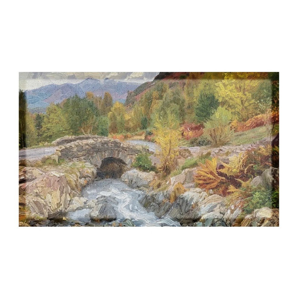 Predpražnik iz reciklirane plastike 40x70 cm Autumn Nature Landscape