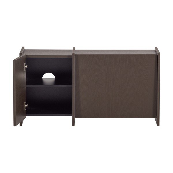 Temno rjava TV omarica v jesenovem dekorju 102x53x44 cm Brock – WOOOD-image-4