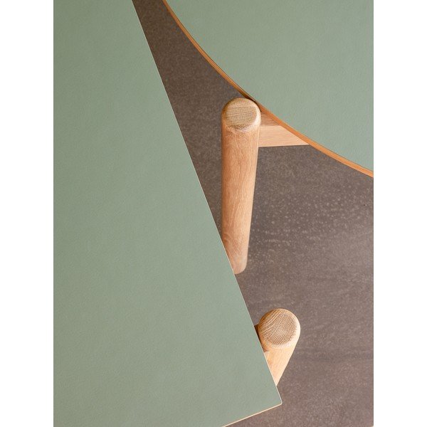 Okrogla jedilna miza iz masivnega hrasta ø 115 cm Oblique – Hübsch-image-2