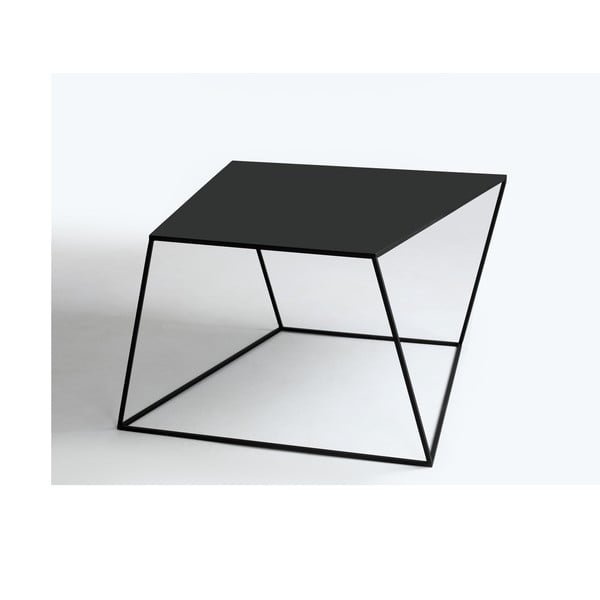 Črna dodatna mizica Custom Form Zak Custom Form Zak, 80 x 80 cm