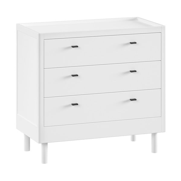 Bela otroška komoda iz masivne bukve 100x95x55 cm Forrest – Vipack