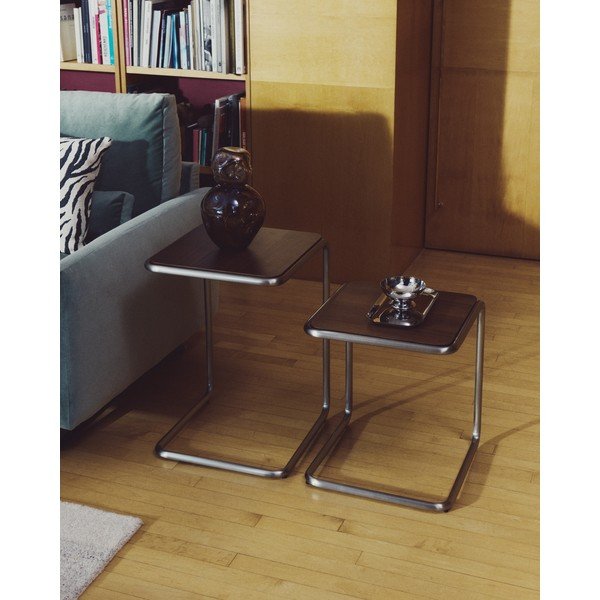 Stranska mizica v orehovem dekorju 42x42 cm Tarsel – Kave Home-image-4