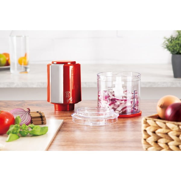 Električni sekljalnik sadja in zelenjave Burgundy Metallic Line - BerlingerHaus-image-4