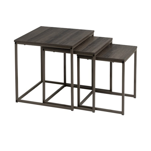Stranske mizice v kompletu 3 ks 40x40 cm – Casa Selección